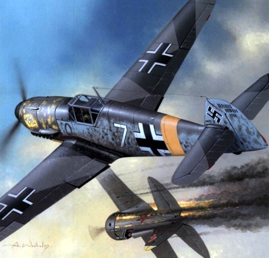 bf-109f-jg3-udet-vs-rata-arkadiusz-wrobel-oberleutnant-robert-olejnik-staffelkapita%cc%88n-of-1-jg-3-shepetowka-rusia-1941