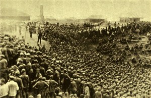 Masses of Red Army prisoners at Smolensk