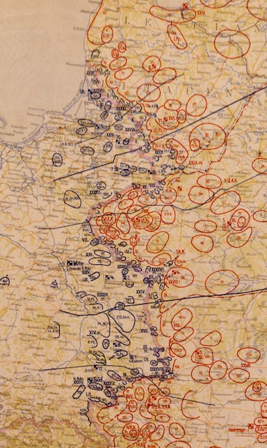 Byelostok salient german map